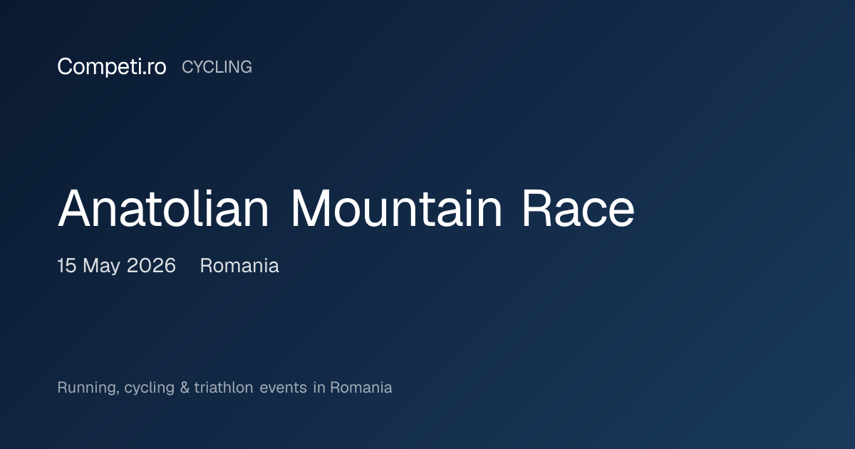 Anatolian Mountain Race | Competi.ro